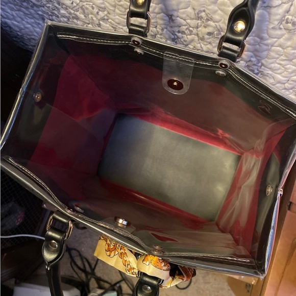 Gucci Black Transparent Tote Shopping Bag - Picture 5 of 8